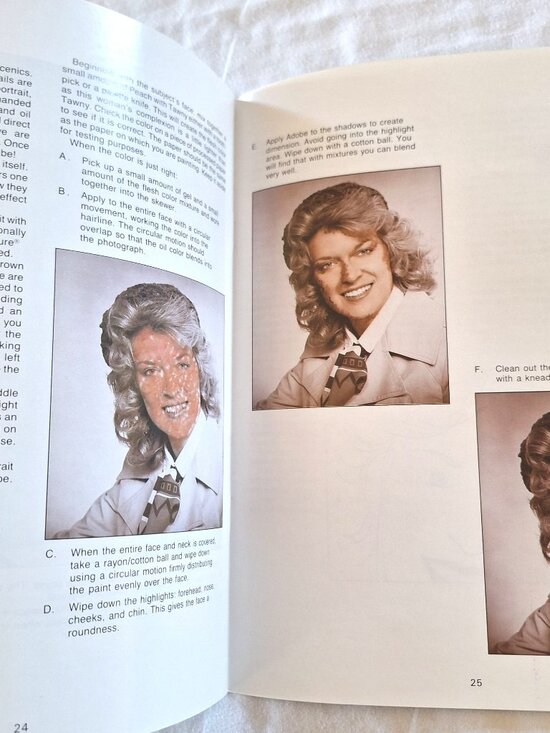 Photo Oil Painting Veronica Book Arts 1988 Detailed Instructions Projects - Picture 4 of 5